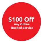 $100 plumbing discount icon